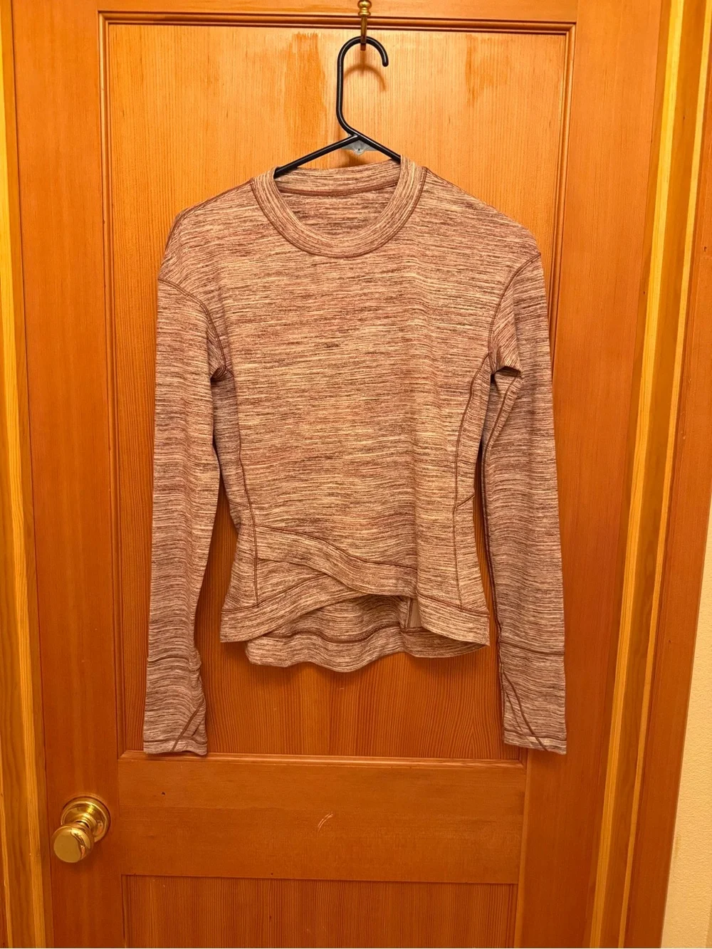 Lululemon Close to Crossing Long Sleeve Rulu Space Dye Camo Plumful Smoky Blush